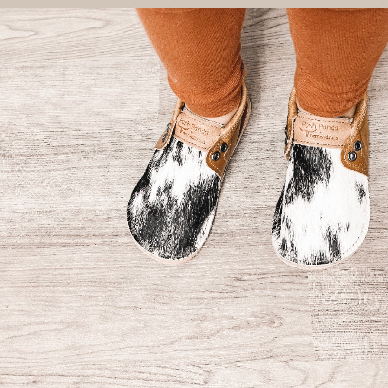 Hair Hide Mocs -  TODDLER - Size 9/10 (RUGGED Sole)