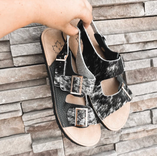 Ladies Sandals - Random Sizing - Hair Hide - READY TO SHIP