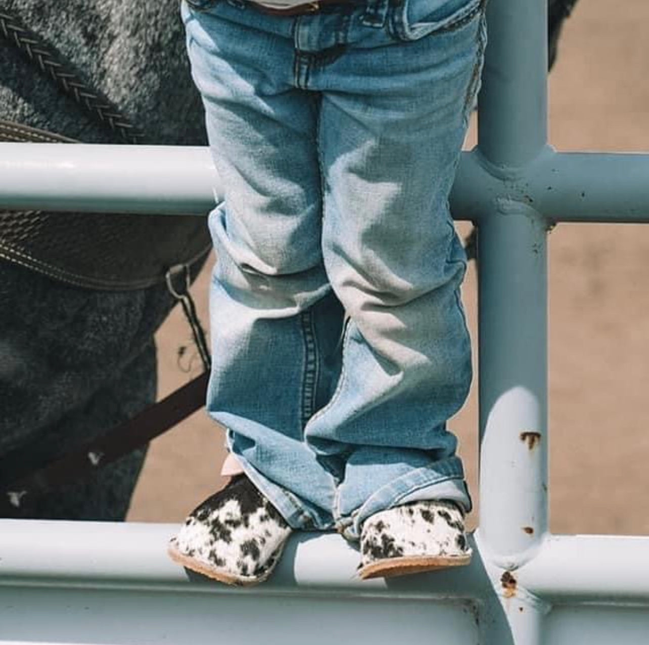 Hair Hide Mocs -  TODDLER - Size 9/10 (RUGGED Sole)