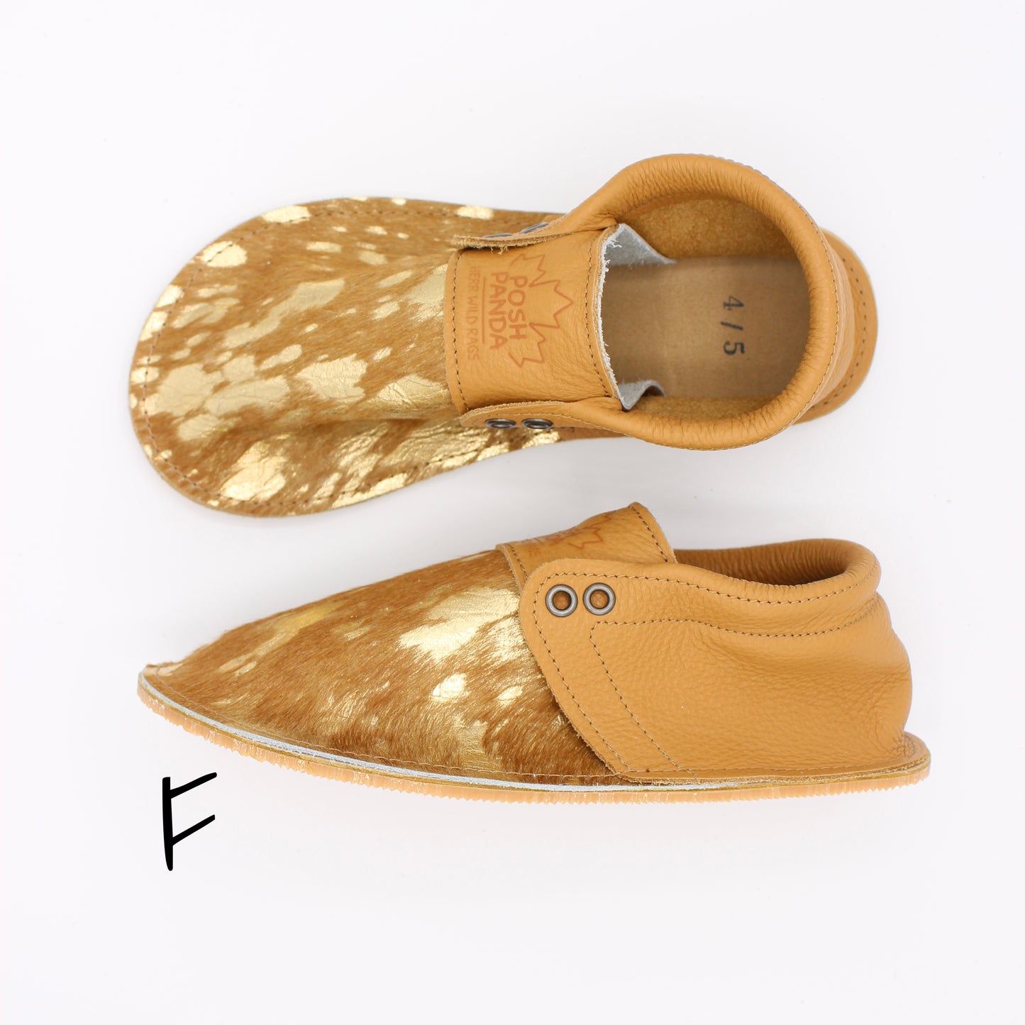 Hair Hide Collab Mocs - Ladies - SIZE 5  (4-6mm Soles)