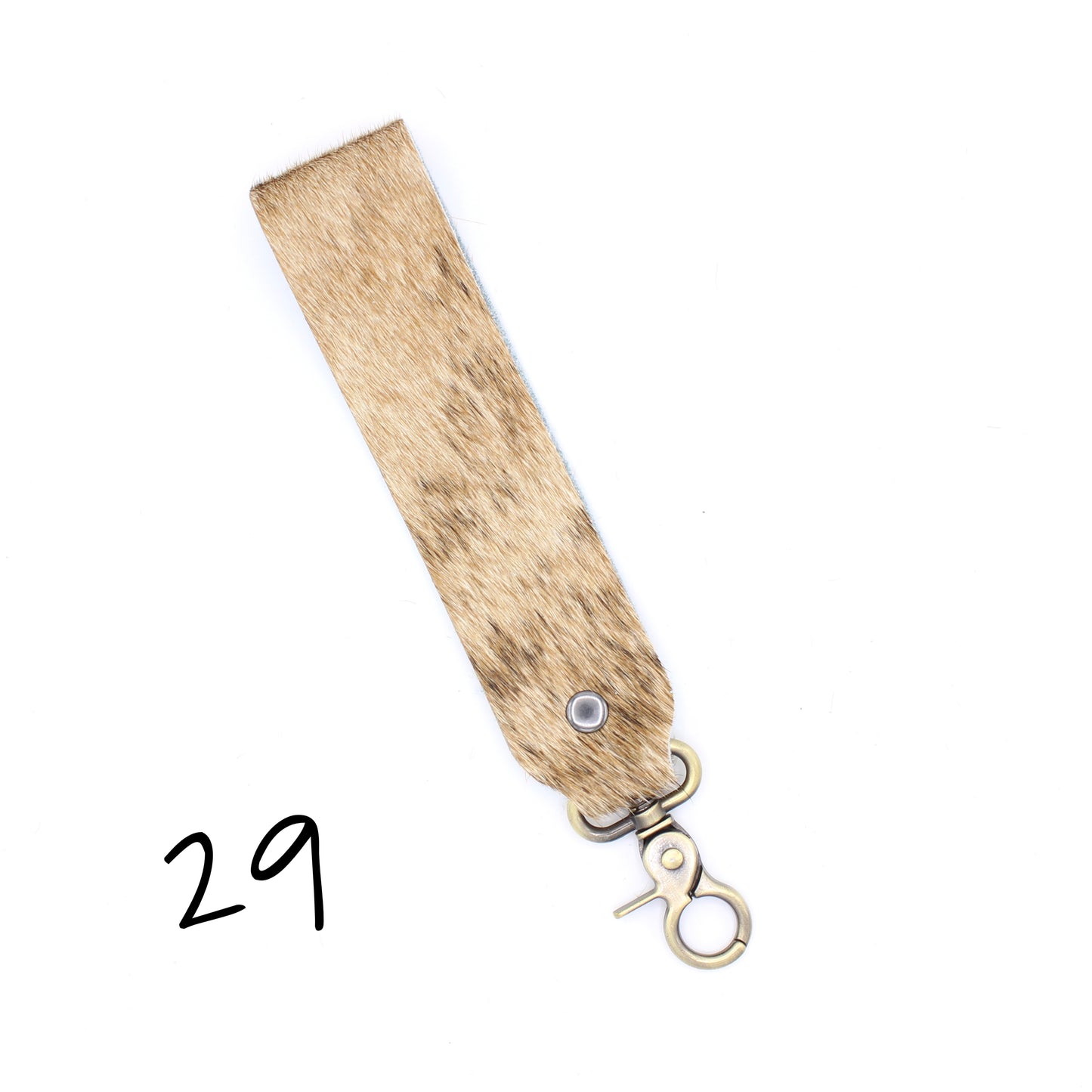 Hair Hide WIDE Wristlet Keychain - SINGLE