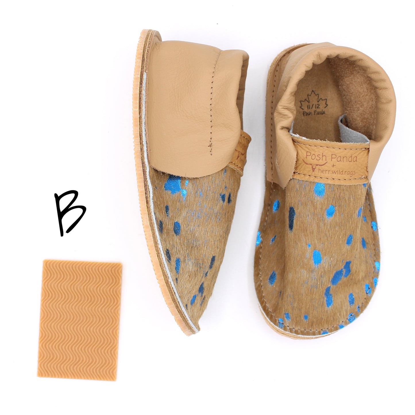 Hair Hide Mocs - TODDLER - Size 11/12 (4-6mm Sole)