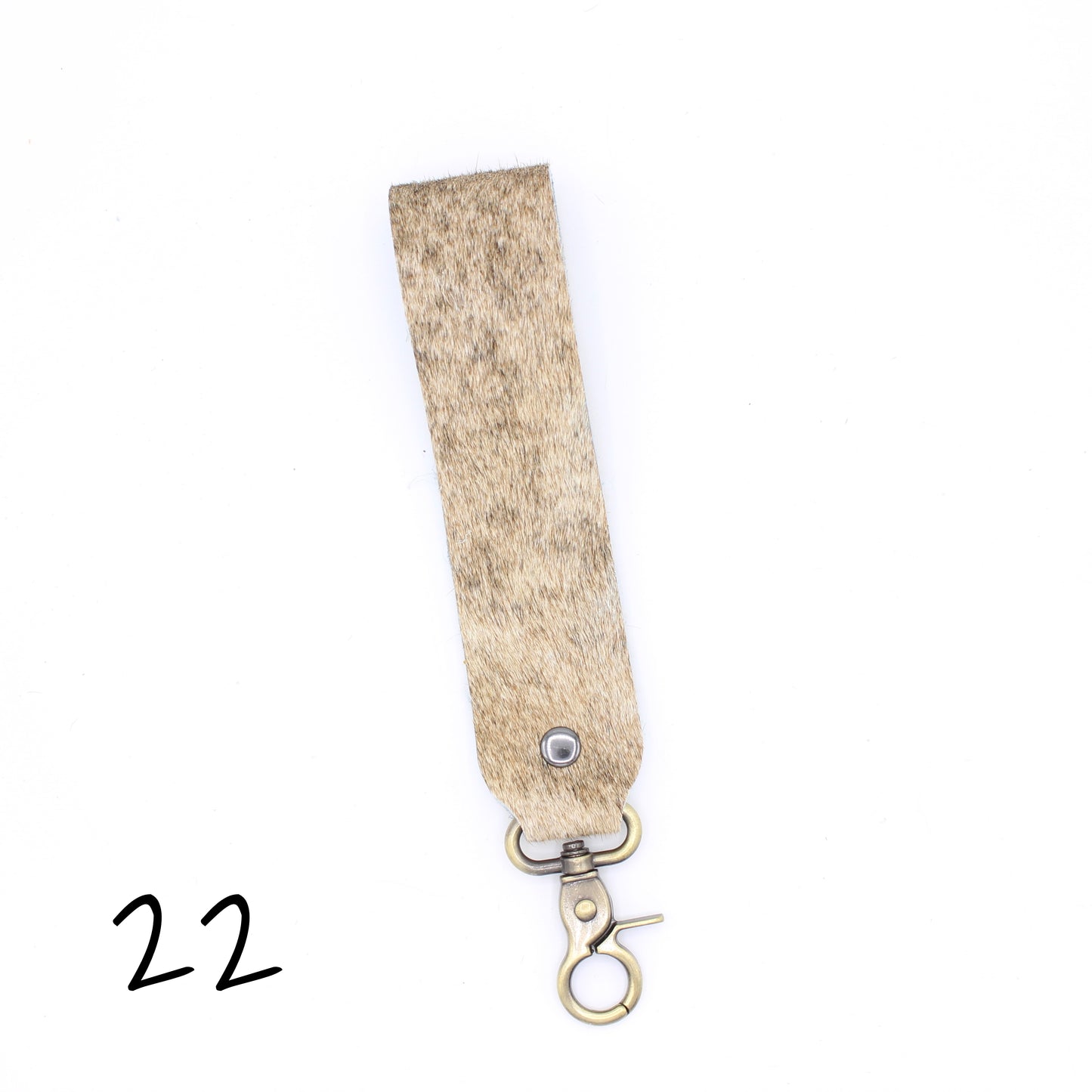 Hair Hide WIDE Wristlet Keychain - SINGLE