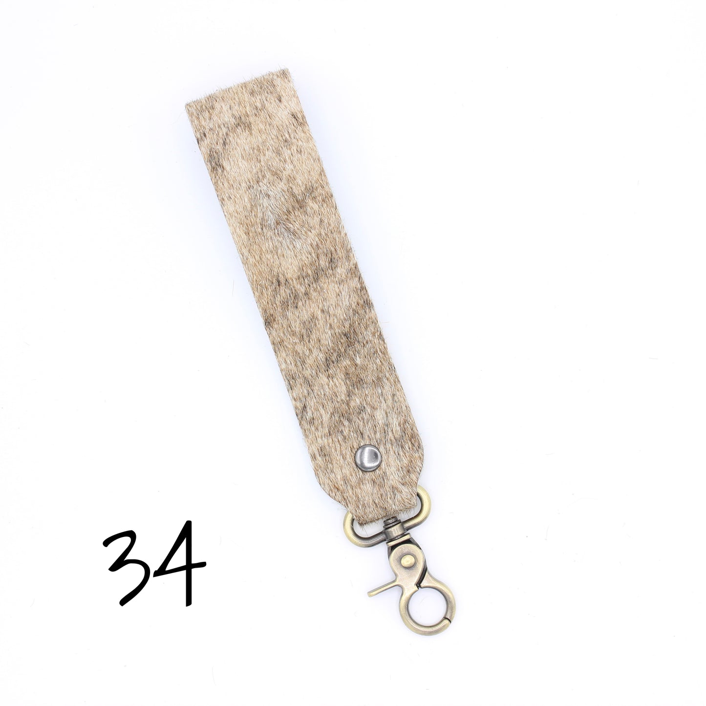 Hair Hide WIDE Wristlet Keychain - SINGLE