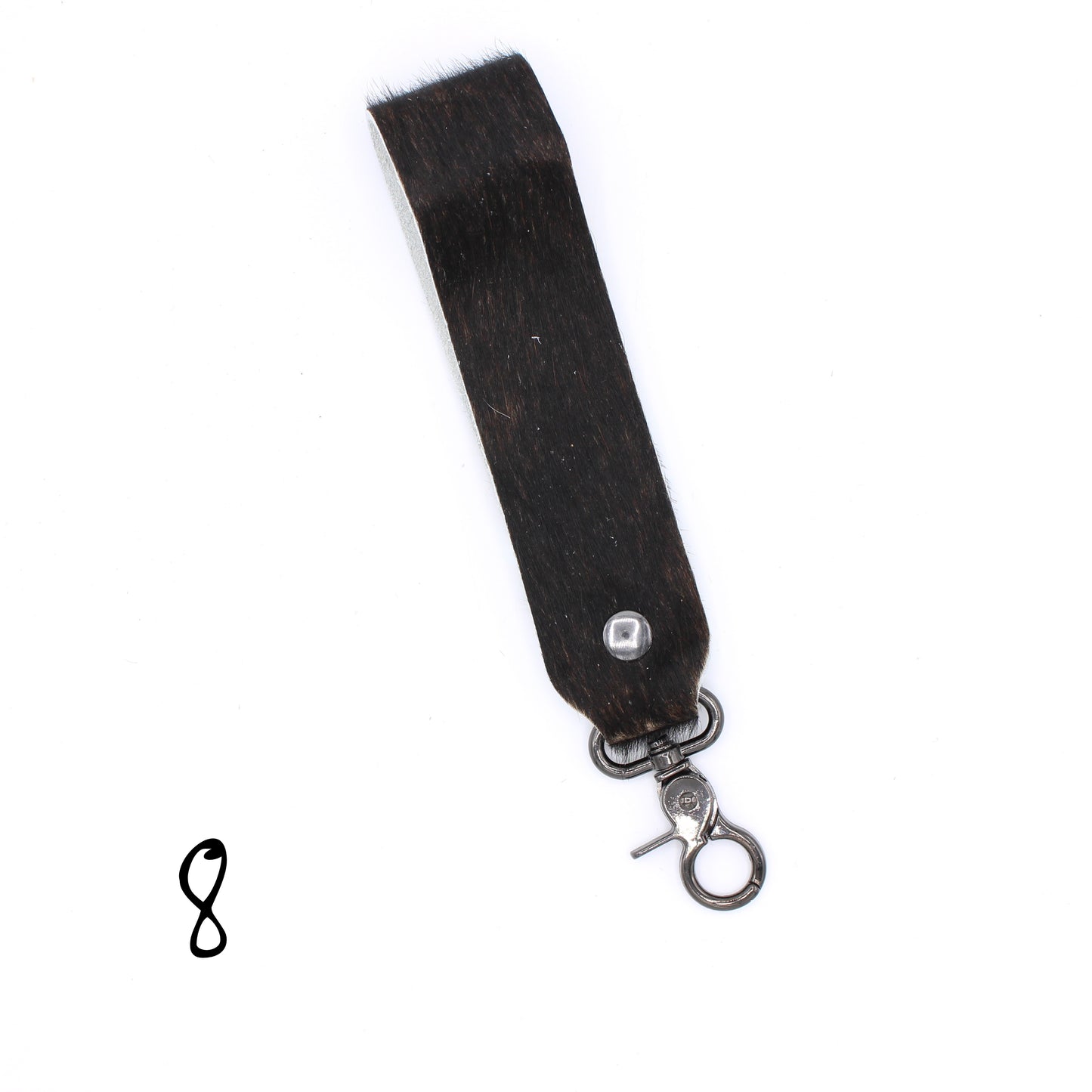 Hair Hide WIDE Wristlet Keychain - SINGLE