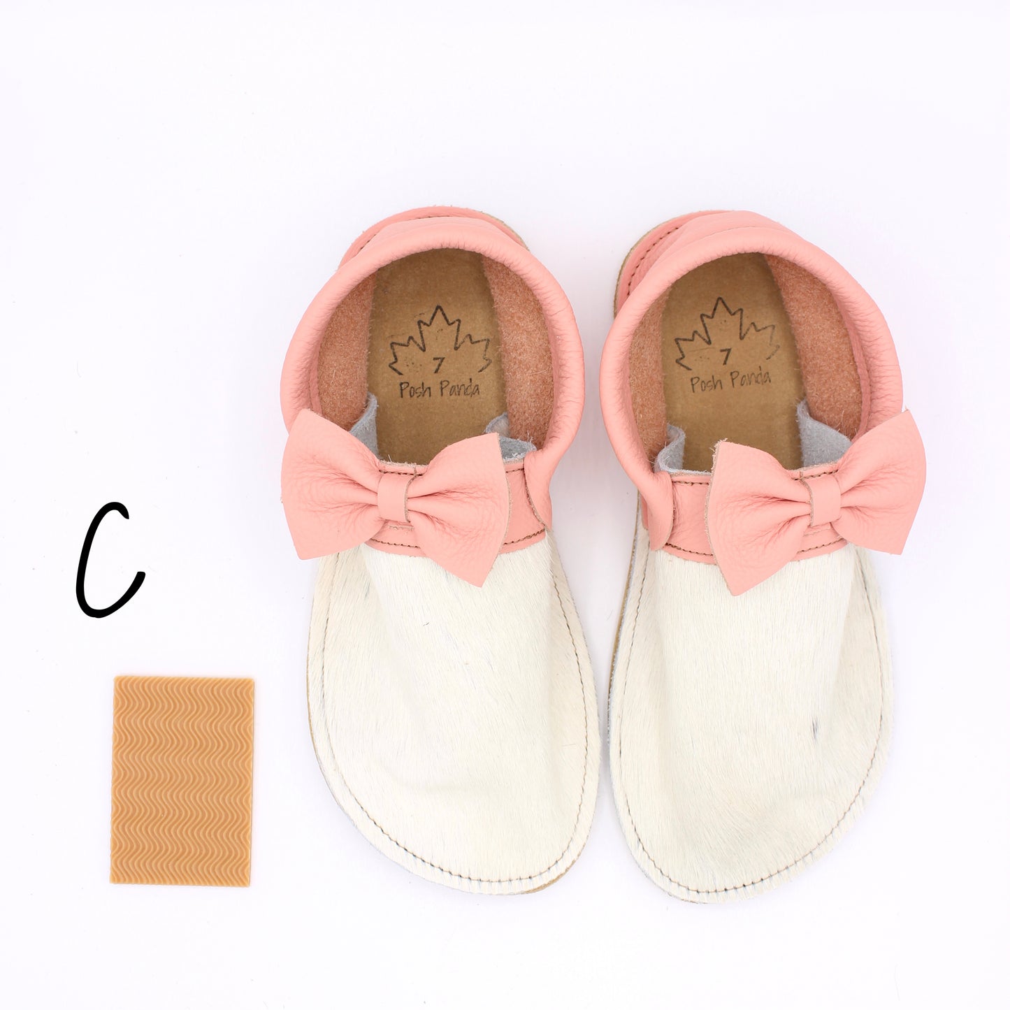 Hair Hide Collab Mocs - Ladies - SIZE 7 (4-6mm Soles)