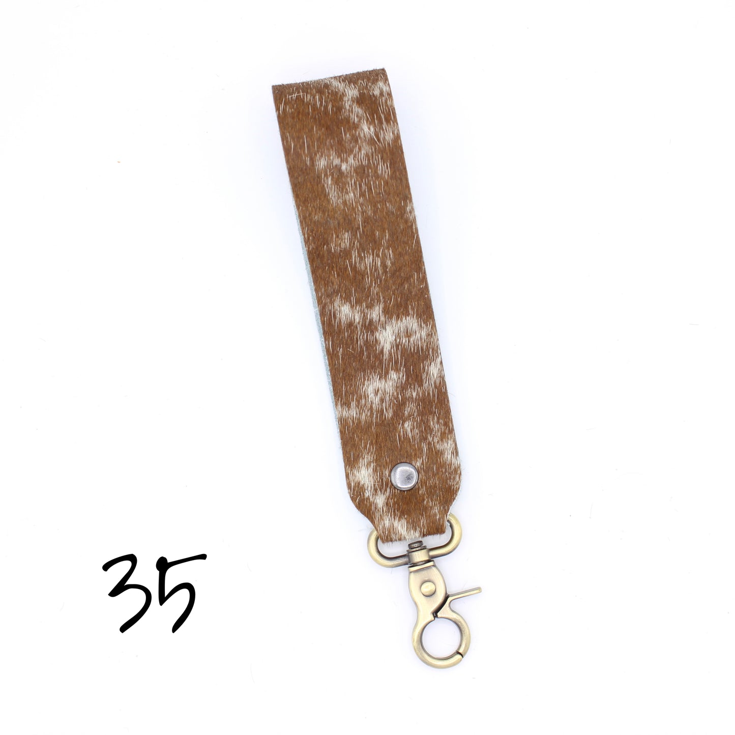 Hair Hide WIDE Wristlet Keychain - SINGLE