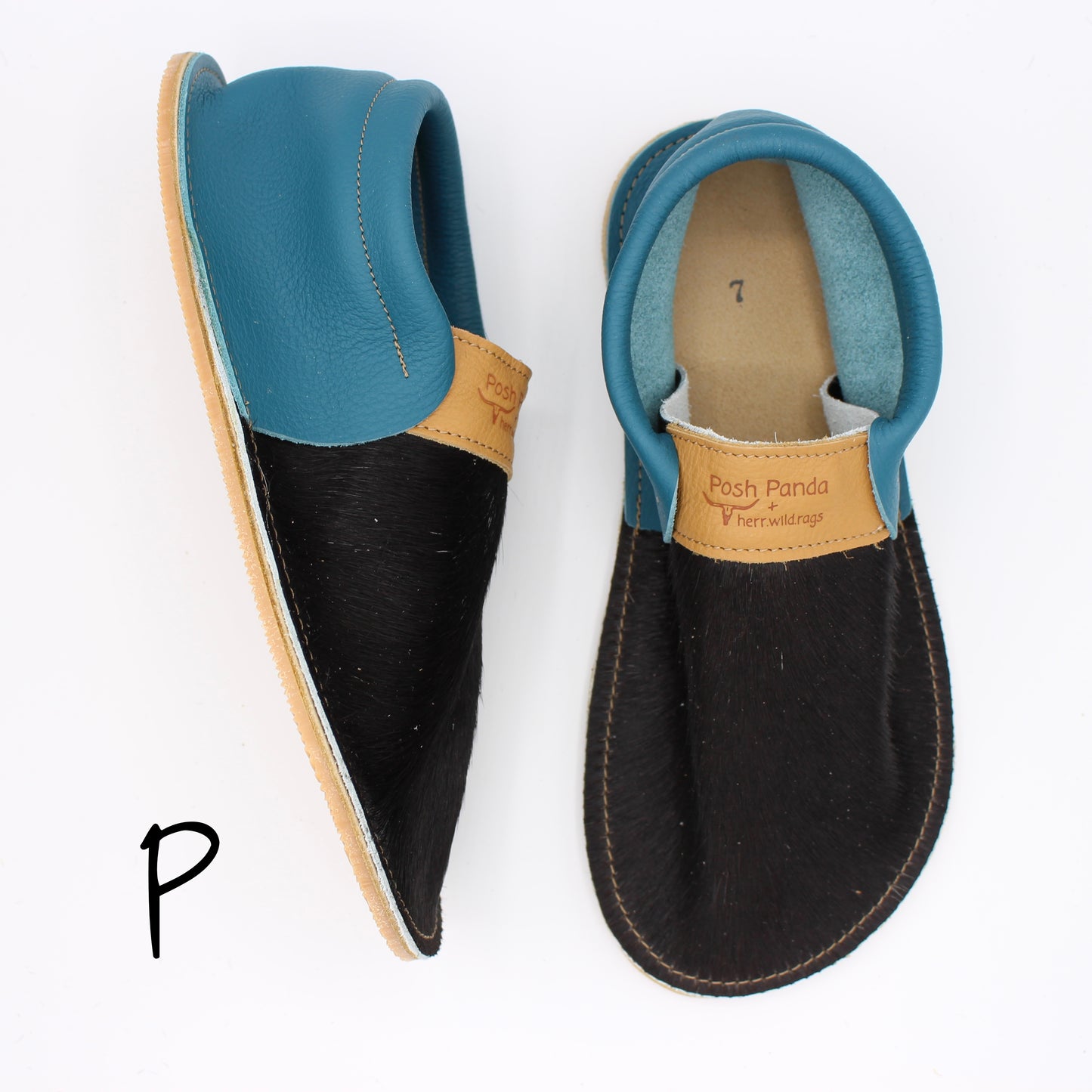 Hair Hide Collab Mocs - Ladies - SIZE 7 (4-6mm Soles)
