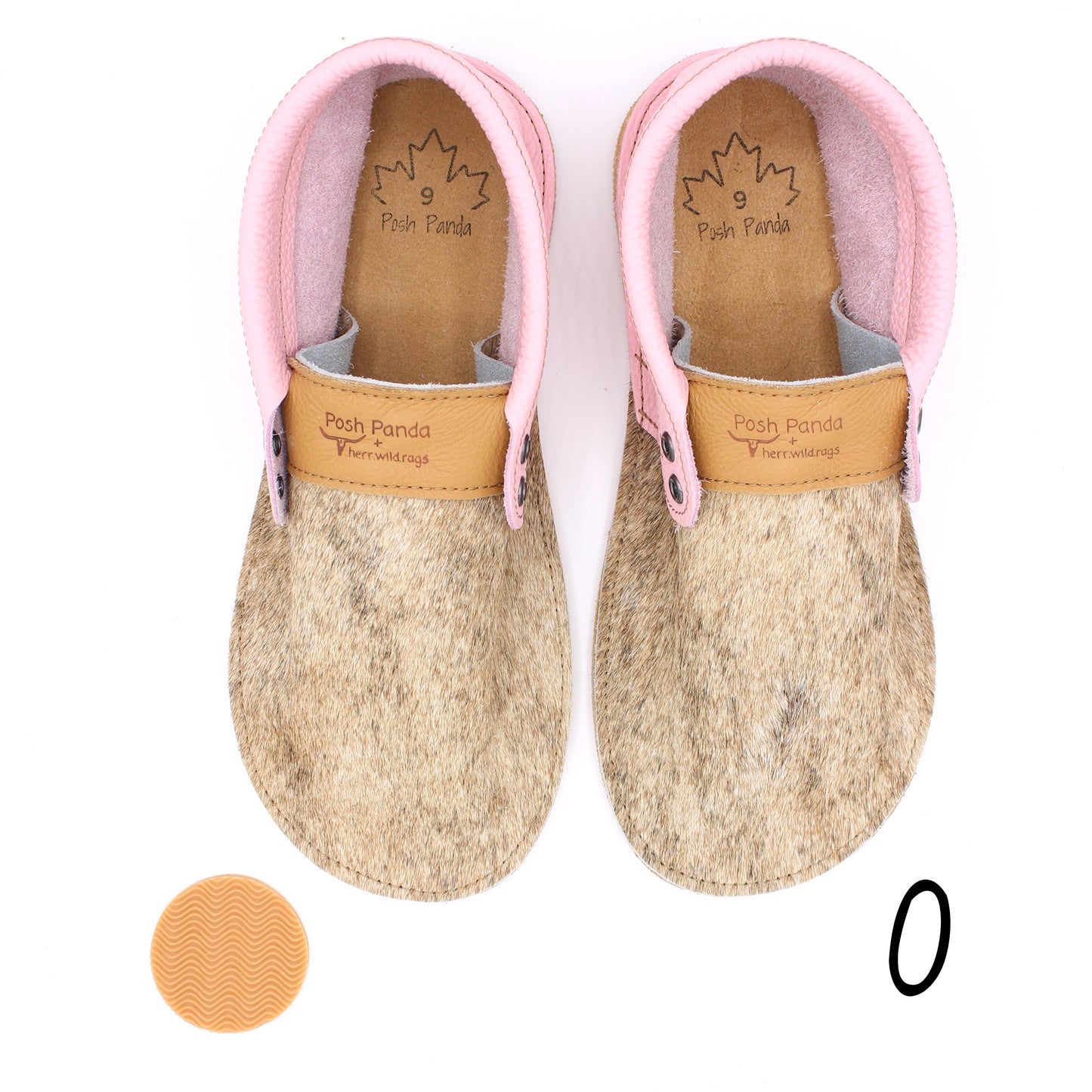 Hair Hide Collab Mocs - Ladies - SIZE 9 (4-6mm Soles)