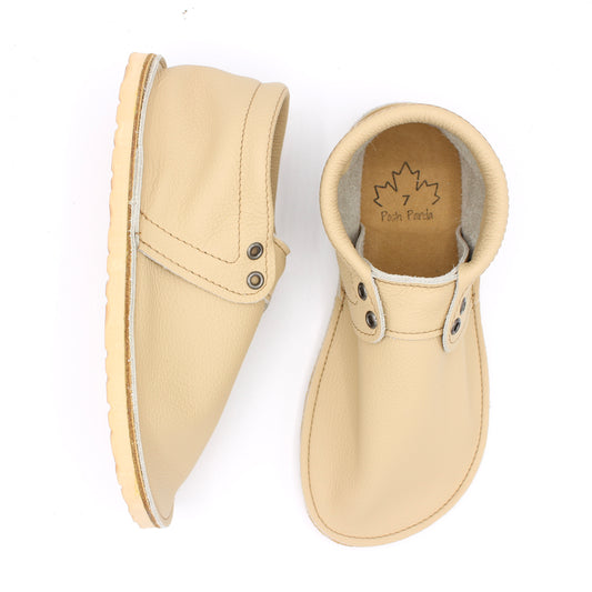 Ladies Hampton Mocs - Latte - RUGGED SOLES