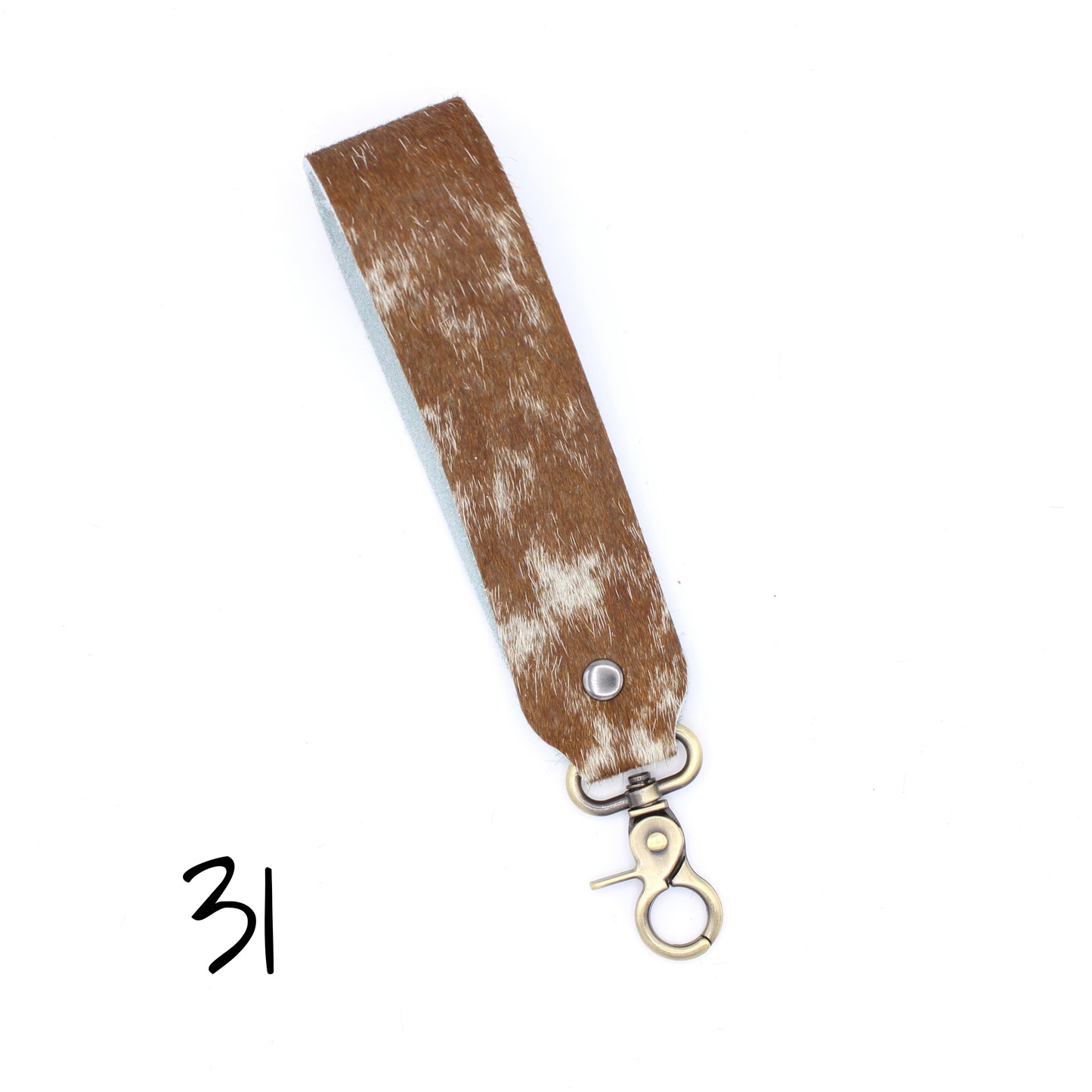 Hair Hide WIDE Wristlet Keychain - SINGLE