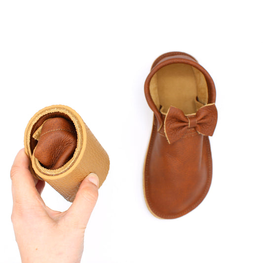Ladies Marie Mocs - Paprika - 4mm Hybrid Soles