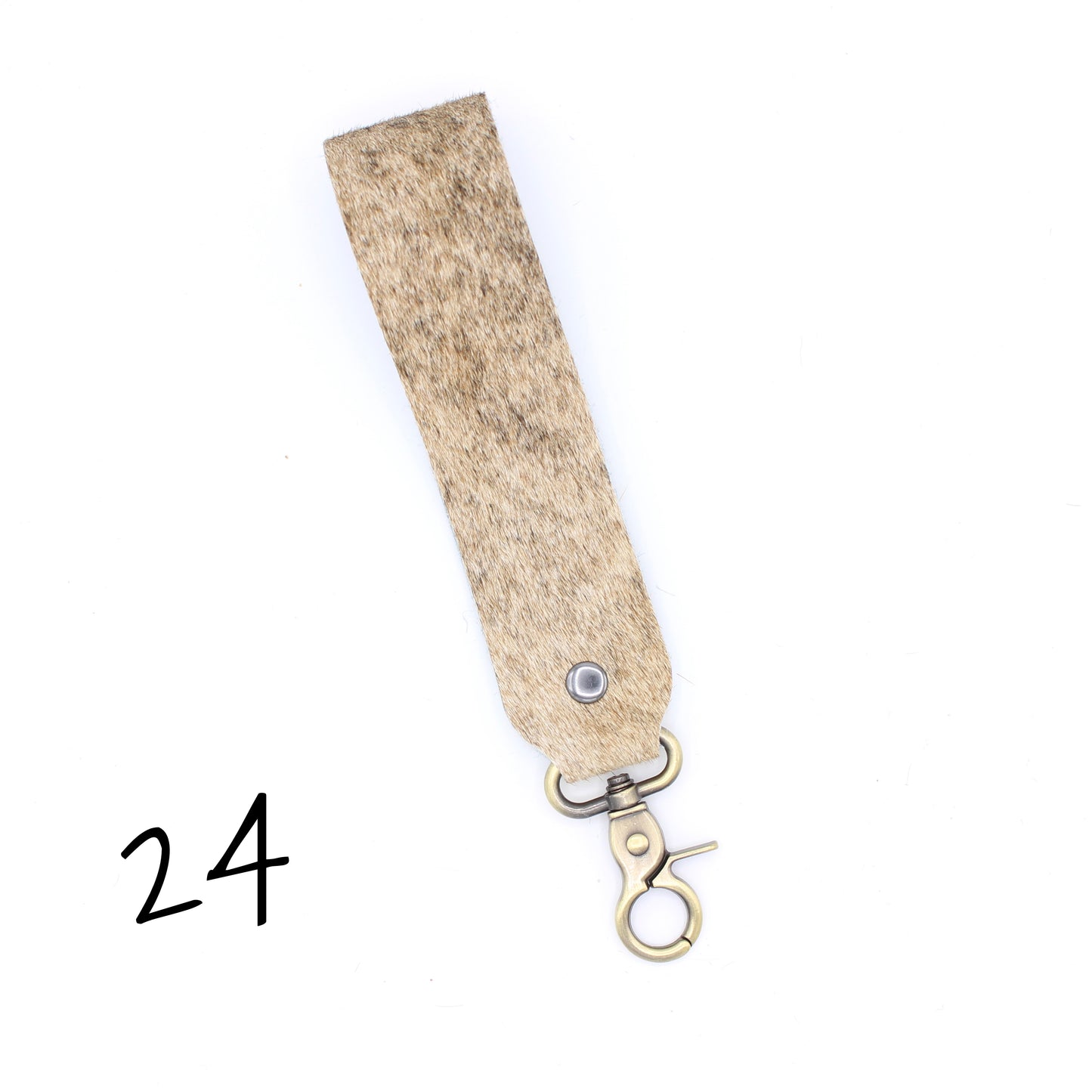 Hair Hide WIDE Wristlet Keychain - SINGLE